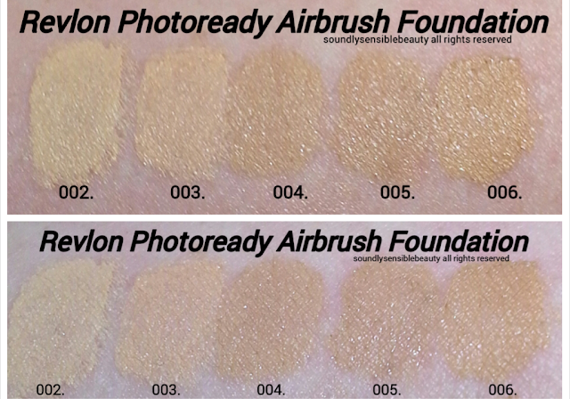 Revlon Photoready Airbrush Foundation; Review & Swatches of Shades