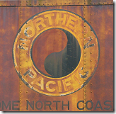 Northern Pacific logo on an old train car