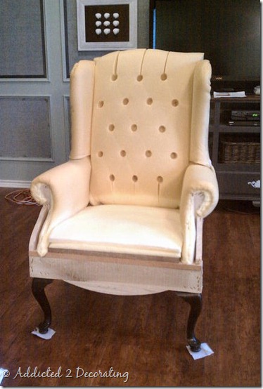 wingback chair stripped
