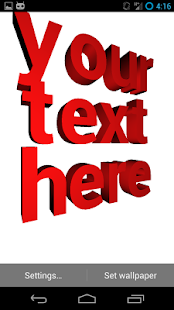 How to get 3D Text Live Wallpaper 1.4 mod apk for bluestacks