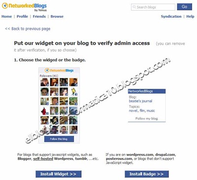 Enlazar Facebook y blog con aplicación Networkedblogs