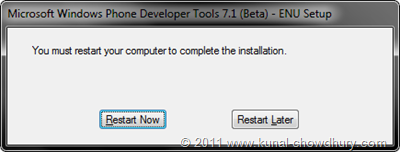 WP7.1 Mango SDK Beta 2 Installation Screen 8