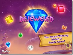 الواجهة الرئيسية للعبة Bejeweled