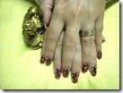 red nail art