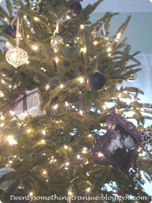 Purple Christmas Tree Decorations and Photo Ornament 010 (2)
