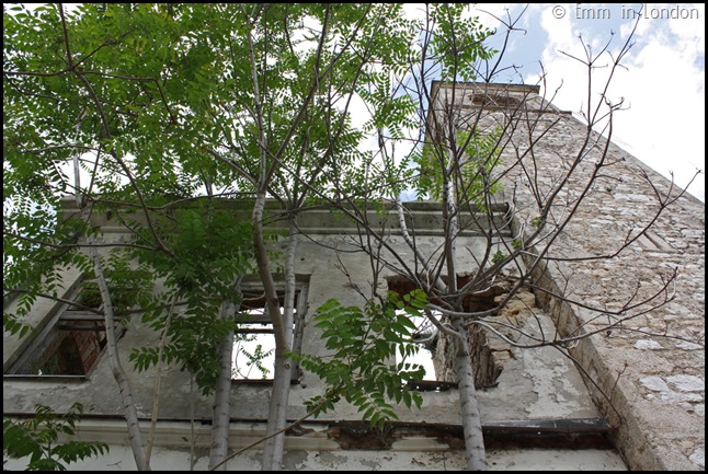 The shell of the Old Clock Tower, Mostar