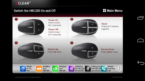 UCLEAR HBC200 instruction Screenshots 4