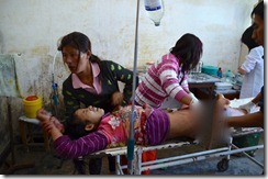 Kachin civilian injured by Burma army shelling
