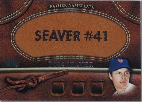 2011 Topps Leather Nameplate Seaver