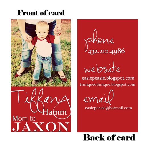 Mommy Card sample proof