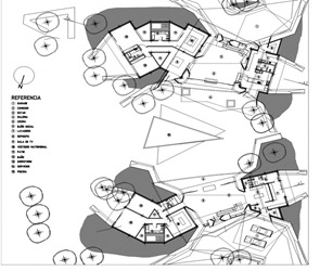 Plano de Dos casas en Luque por BAUEN Plano de Dos casas en Luque por BAUEN