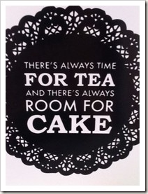 time for tea and cake