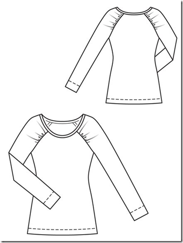 escapades in sewing: Burda Style 02-2013-127 Top with Raglan Sleeves