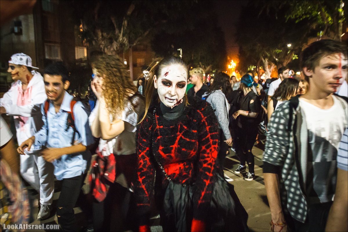 LookAtIsrael.com - Парад зомби в Тель Авиве | Zombie walk TLV, Tel Aviv 2015 |  מצעד זומבים בתל אביב, צעדת הזומבים, זומבי ווק
