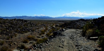 Old Dale Road over the Pinto Mountains
