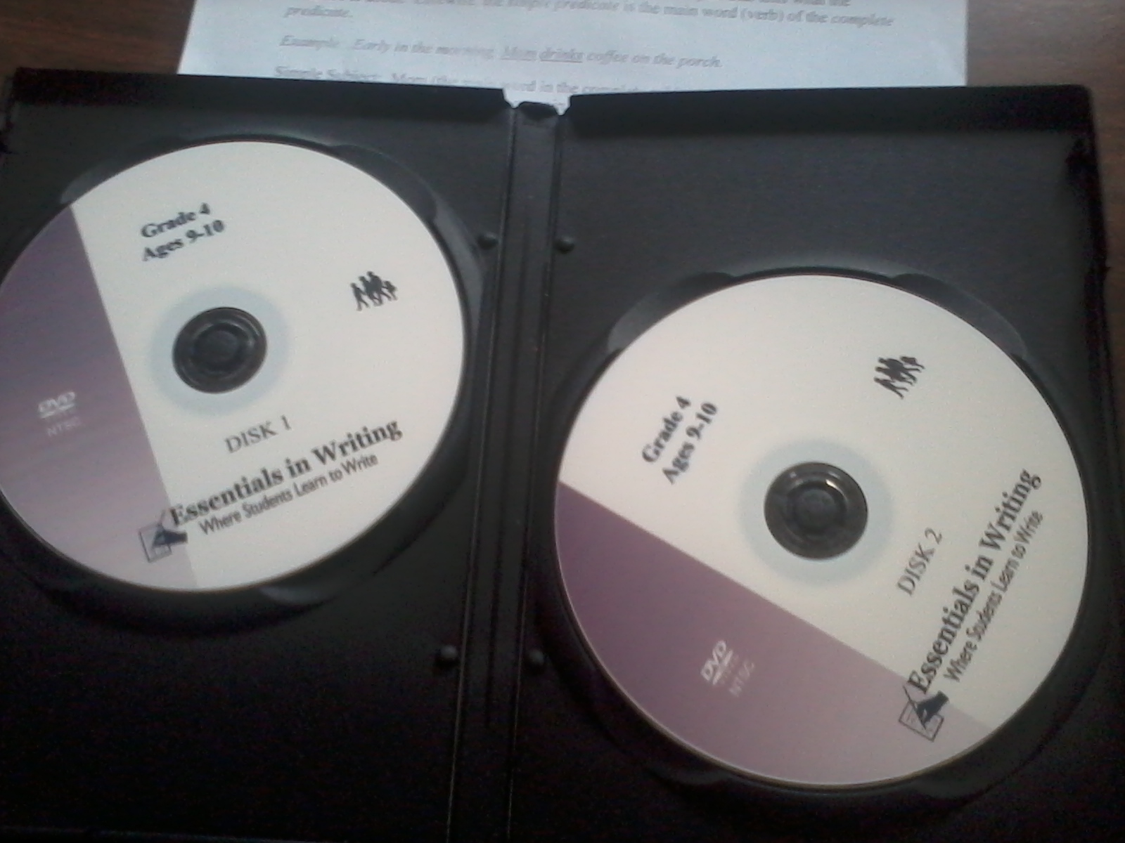 Unionvale Homeschool Essentials in Writing a DVD based Grammar and