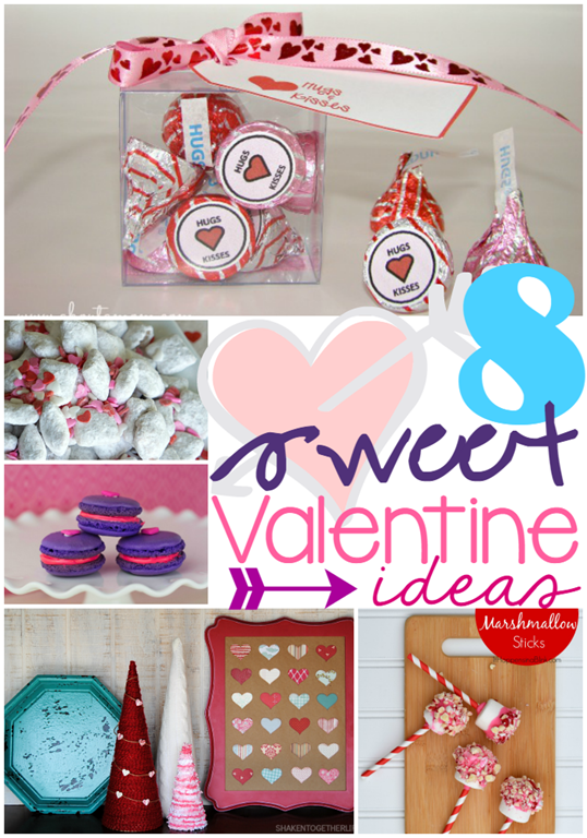 8 Sweet Valentine Ideas at GingerSnapCrafts.com #linkparty #features #Valentines