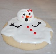 snowman cookie..Im melting