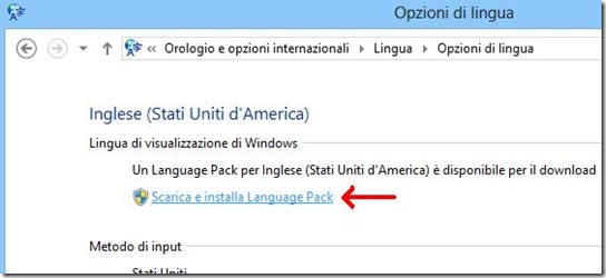 Windows 8 Scarica e Installa Language Pack
