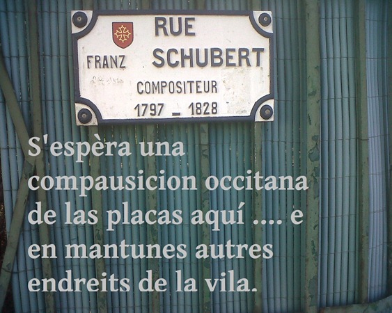 vila de Tolosa Franz espèra sa placa