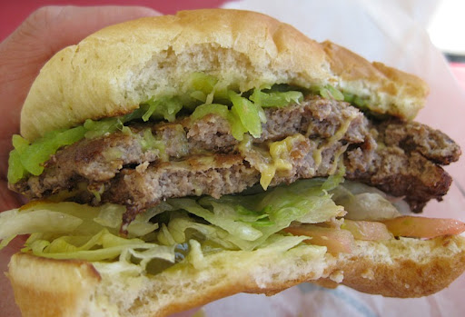 Green Chile Cheeseburger at Blake's Lotaburger