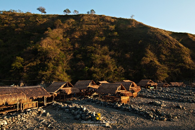 Nipa Huts Along Dupinga River in Gabaldon