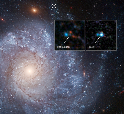 supernova SN 2012Z na galáxia espiral NGC 1309
