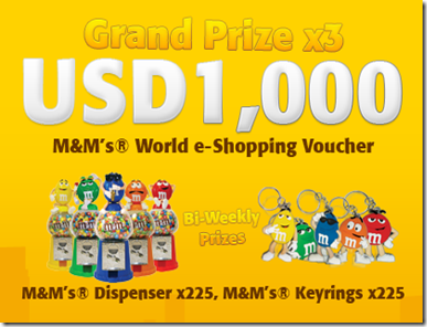 M&M's Global Character Elections --- Prizes