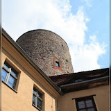 Burgturm, Blick vom Burghof der Burg Rabenstein