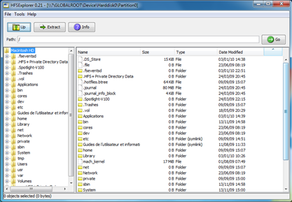 Free HFS File Explorer for Windows