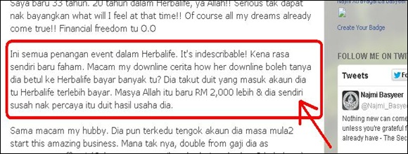 herbalife income  2