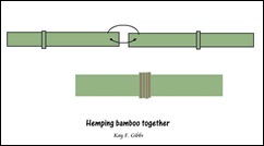hemping bamboo together