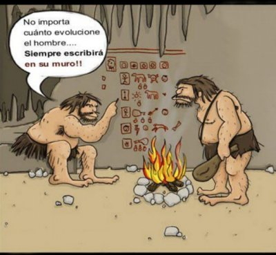 El hombre siempre esta publicando algo