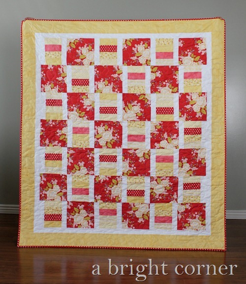 Autumn Blooms - a free quilt pattern from A Bright Corner