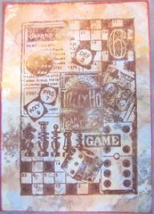 ATC games stamped on polished stone tech
