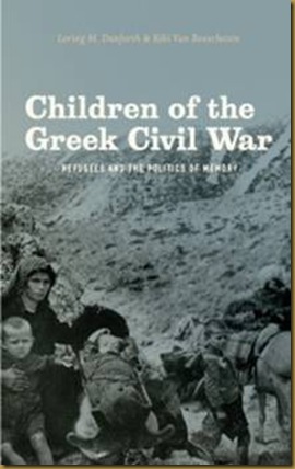 Το εξώφυλλο της αγγλικής έκδοσης του βιβλίου Children of the Greek Civil War. Refugees and the Politics of Memory