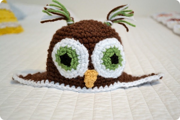 crochet owl hat tutorial