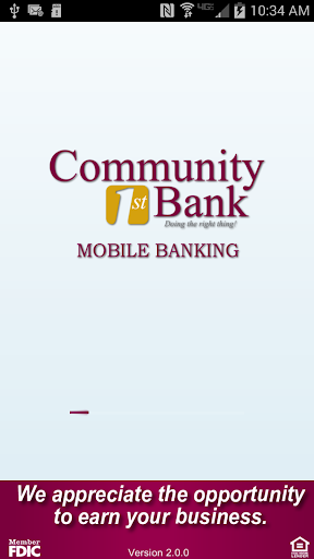 Community 1st Bank Mobile