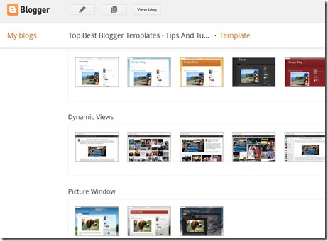 Blogger Dashboard's new look and features 2