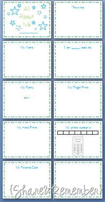 Printable All About Me Book