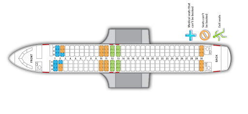 Delta Airbus A320 Seating Layout