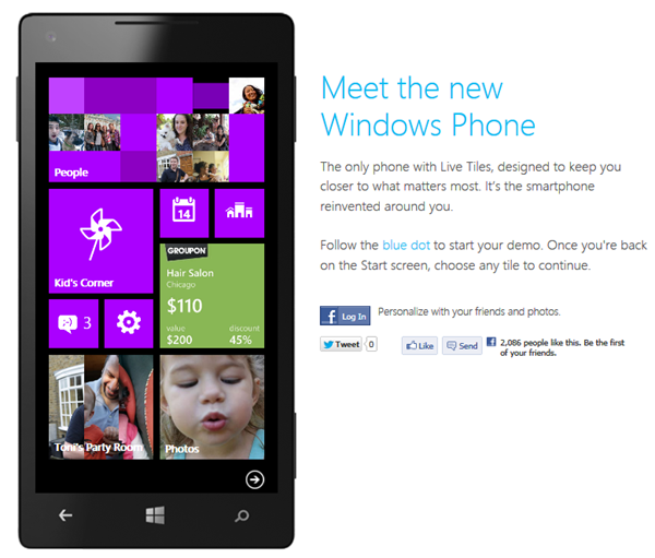 Teste o Windows Phone