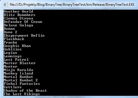 string binarytree