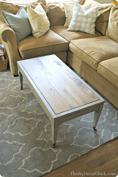 gray table wood top