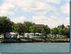 5091 Michigan - Sault Sainte Marie, MI -  St Marys River - Soo Locks Boat Tours - U.S. side Soo Locks Campground