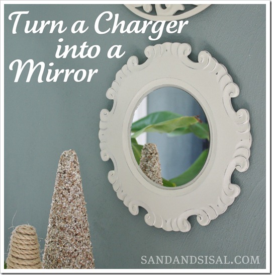 Turn a charger into a mirror 