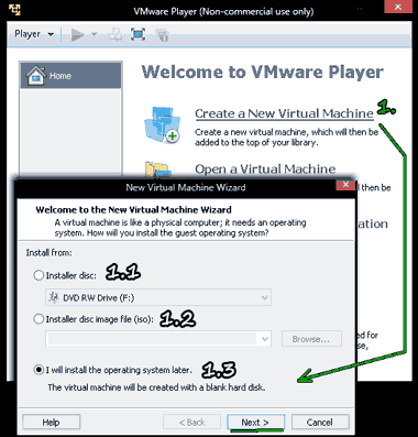 VMware Create new viturl