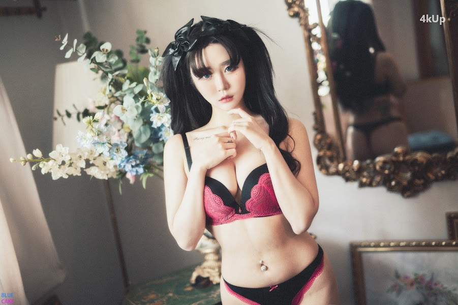 [BLUECAKE] Bomi (보미) & Zia (지아) Fate Saber x Thosaka Rin – Lingerie.Ver