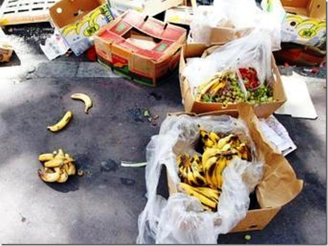 gaspillage marche fruits et legumes