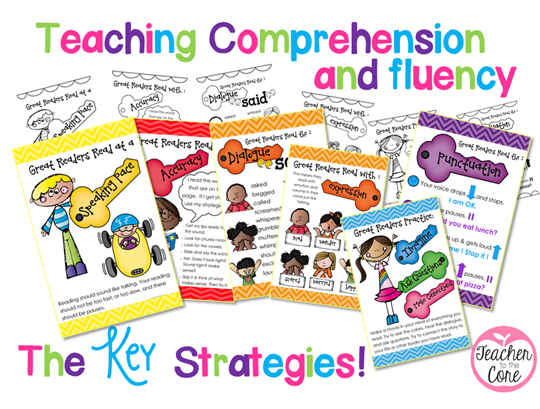The Keys to Comprehension and Fluency- Cool posters!